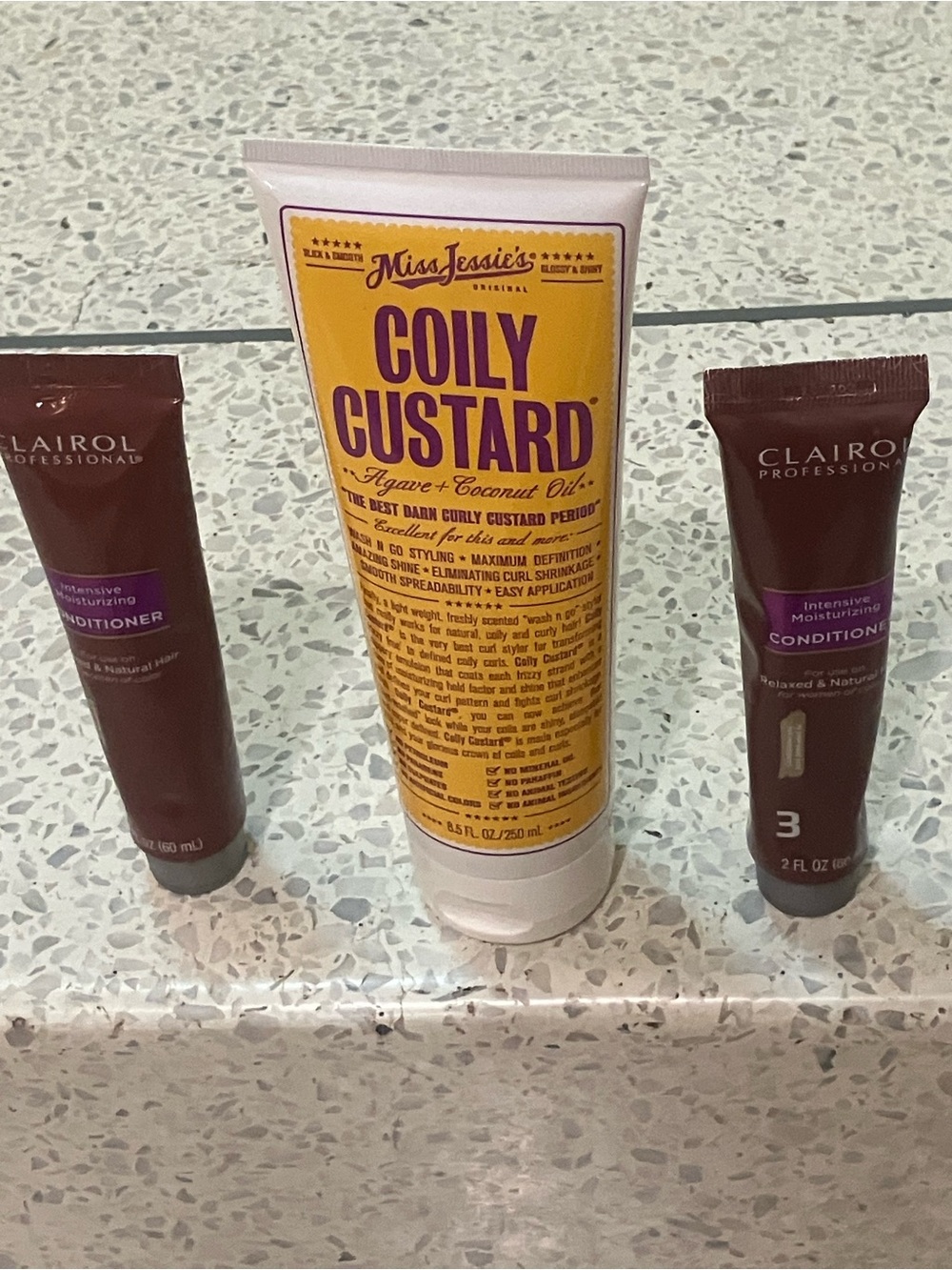 Miss Jessie's Coily Custard - Gel  Clairol Intense Moisturizer relaxed hair
